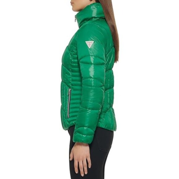 Guess Quilted Puffer Coat Jacket - Picture 3 of 5